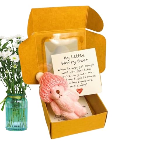 GjnjfdF Winzige Bären | Kuscheltier Bär Im Geschenkkarton - Handgefertigtes Motivationskartenspielzeug für Kinder Kleinkinder Babygeschenk Mutter Valentinstag Abschluss Weihnachten GjnjfdF Winzige Bären | Kuscheltier Bär Im Geschenkkarton - Handgefertigtes Motivationskartenspielzeug für Kinder Kleinkinder Babygeschenk Mutter Valentinstag Abschluss Weihnachten von GjnjfdF