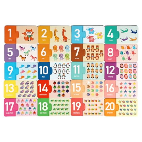 GjnjfdF Zuordnende Papierkarten | Zahlen Und Buchstaben Zuordnungsspiel,Frühes Lernspiel Für Unterwegs Auto Kindergarten & Schule GjnjfdF Zuordnende Papierkarten | Zahlen Und Buchstaben Zuordnungsspiel,Frühes Lernspiel Für Unterwegs Auto Kindergarten & Schule von GjnjfdF
