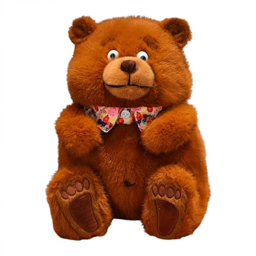 GkgWuxf Bär Plüsch, gefüllter Bär | Braune Plüschgefüllte Bärenpuppe | Sammler -Cartoon Schlafpuppe für Kinder, Huggable Companion für Heimwagen Wohnzimmer Schlafzimmer GkgWuxf Bär Plüsch, gefüllter Bär | Braune Plüschgefüllte Bärenpuppe | Sammler -Cartoon Schlafpuppe für Kinder, Huggable Companion für Heimwagen Wohnzimmer Schlafzimmer von GkgWuxf