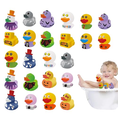 GkgWuxf Halloween-Enten-Badespielzeug, Gummi-Entenspielzeug | Badespielzeug Verschiedene Gummienten,Verschiedene Gummischwimmer für Kinder, Halloween-Enten für und Mädchen, für Kinder, Partygeschenke, von GkgWuxf