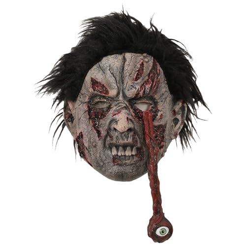 GkgWuxf Halloween Zombie Kopf Überzug, Blutige Grusel Gesichtsmaske Für Halloween, Realistische Kostümzubehör für Erwachsene Rollenspiele Gruselhaus Film Escape Room Streiche Aufführung GkgWuxf Halloween Zombie Kopf Überzug, Blutige Grusel Gesichtsmaske Für Halloween, Realistische Kostümzubehör für Erwachsene Rollenspiele Gruselhaus Film Escape Room Streiche Aufführung von GkgWuxf