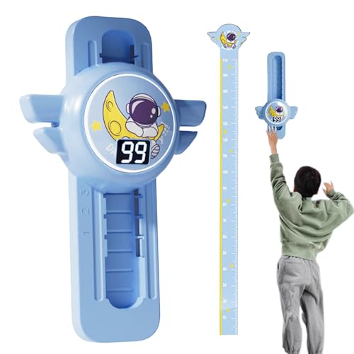 GkgWuxf Hochsprungschalter für Kinder, Hochsprung -Sprachzähler,Einstellbare Höhe Touch High Jump Counter - Intelligente interaktive Broadcast Lighting Wachstumsdiagramm für Heimwand, Innenübungen von GkgWuxf