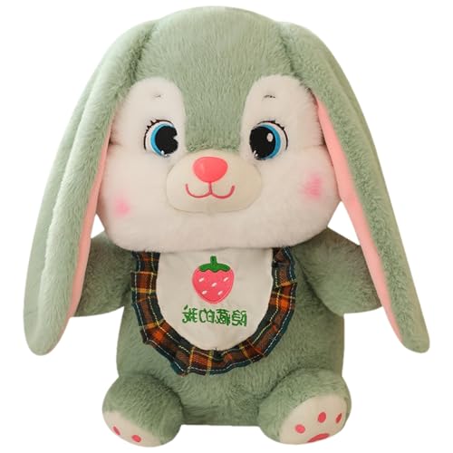 GkgWuxf Reversible Plush Bunny, Reversible Plüschspielzeug,9 -Zoll -Kaninchen -Capybara Flipping Plüschspielzeug - - und Erdbeerdesign -Puppe für Ostern, Freundin, Mädchen, Kindertagesstätte von GkgWuxf