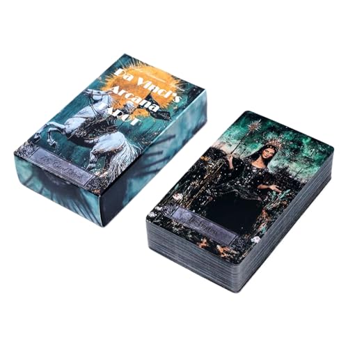 GkgWuxf Tarotkarten,78 Karten Wahrsage-Set Klassische Tarotkarten - Mit Anleitung Für Emotionale Einsicht Meditation & Beziehungen Astrologie Zukunftsdeutung Spielzeug von GkgWuxf