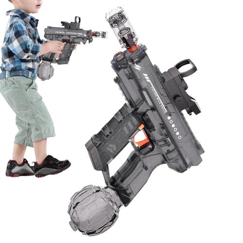 GkgWuxf Wasserspritze Für Kinder | Automatische Wasserspritze Für Den Außenbereich - 800ml Elektrische Spritzpistole Mit Licht Weitreichend Für Pool Garten Sommer Kinder Erwachsene von GkgWuxf