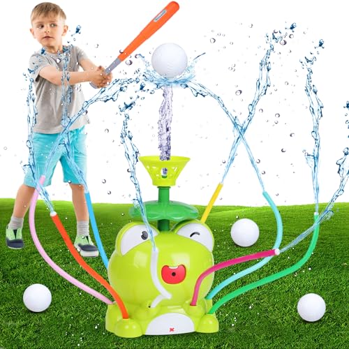 Wassersprinkler für Kinder, 2 in 1 Wassersprinkler Baseballspielzeug mit Baseballschläger, Wasserspielzeug Garten Sommer Wassersprüh Outdoor Spielzeug mit 8 Wackelrohren für Jungen Mädchen ab 3 Jahren Wassersprinkler für Kinder, 2 in 1 Wassersprinkler Baseballspielzeug mit Baseballschläger, Wasserspielzeug Garten Sommer Wassersprüh Outdoor Spielzeug mit 8 Wackelrohren für Jungen Mädchen ab 3 Jahren von Gkstly