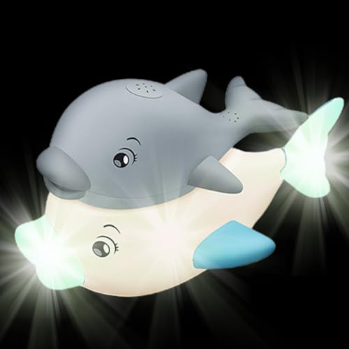 Gkumgwo Bath Whale Sprinkler - Wal Spielzeug Mit Wassersprinkler Für Babys Und Kinder,Interaktives Lernspiel Mit Fontäne, Licht & Musik Für Wasserparadies Pool Garten Waschbecken Schwimmbad von Gkumgwo
