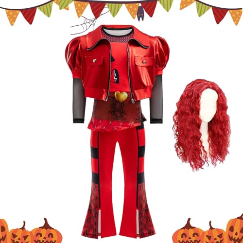 Gkumgwo Descendant 4 Kostümset Für Mädchen | Rise Of Red Kostüms Mit Perücke | Filmrollen Cosplay Outfits Für Kinder | Halloween Party Kostüme Für Mädchen Von 4 Bis 15 Jahren von Gkumgwo
