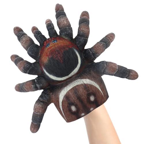 Gkumgwo Kinder Handpuppen,Spielhandpuppe Spinne - Realistische Grusel Halloween Figur für Erwachsene und Kinder in Vorschule Zuhause Kinderbetreuung und Klassenzimmer zum Geschichtenerzählen von Gkumgwo