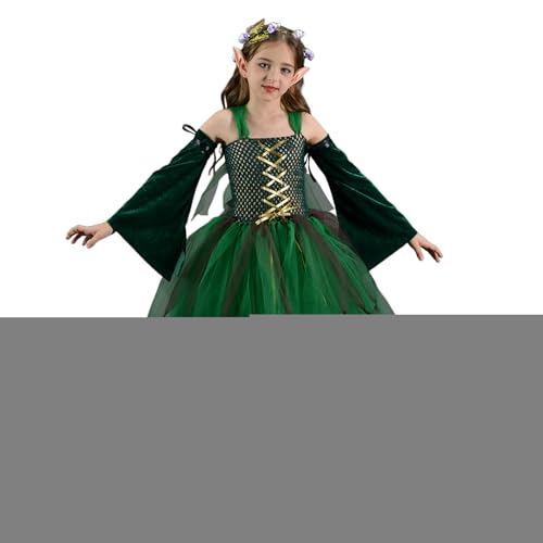 Gkumgwo Mädchen Halloween Tutu | Tutu Tanzröcke Kinder | Verwandlungskostüm Rollenspiel Zubehör Für 2-10 Jahre Karneval Bühnenauftritt Feenparty von Gkumgwo