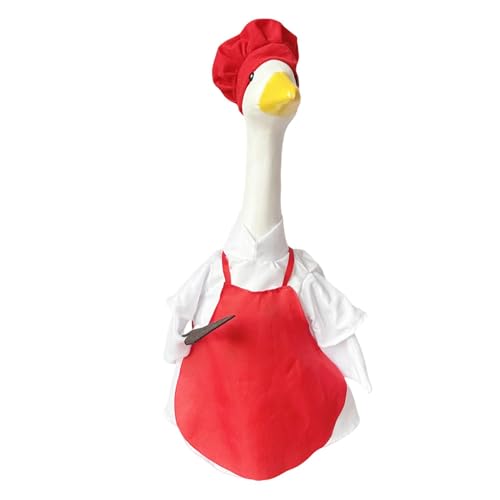 Gkumgwo Ostergänse -Outfit, Gänse Kostüm, Ostergänse im Freien im Freien im Freien, Cartoon Chef Design Garden Statue Outfit für Frühling, Terrasse, Hof, Rasen Gkumgwo Ostergänse -Outfit, Gänse Kostüm, Ostergänse im Freien im Freien im Freien, Cartoon Chef Design Garden Statue Outfit für Frühling, Terrasse, Hof, Rasen von Gkumgwo
