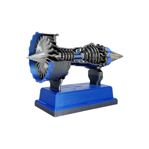 Gkumgwo Turbofan Triebwerksmodell - Rotierendes Flugzeugtriebwerk Modell | Deko-Objekt & Mechanikspielzeug Für Jugendliche Erwachsene Sammler von Gkumgwo