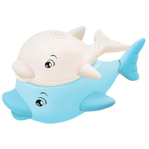 Gkumgwo Wal Wasser Sprüh Spielzeug - Wal Spielzeug Mit Wassersprinkler Für Babys Und Kinder - Interaktives Lernspiel Mit Fontäne, Licht & Musik Für Wasserparadies Pool Garten Waschbecken Schwimmbad von Gkumgwo