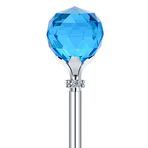 GlSAKE Kristall Zepter Blaue Fee Prinzessin Zepter Königin Zepter Phantasie Zauberstäbe für Erwachsene(Blau) von GlSAKE