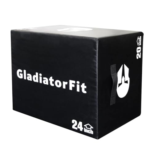 GladiatorFit Plyobox aus Schaumstoff, 3-in-1, ideal für dynamisches Training, Boxspringen, Step-Ups und Dips, Stärkung der Muskulatur und Cardio, perfekt für Home Gym und GladiatorFit Plyobox aus Schaumstoff, 3-in-1, ideal für dynamisches Training, Boxspringen, Step-Ups und Dips, Stärkung der Muskulatur und Cardio, perfekt für Home Gym und von GladiatorFit