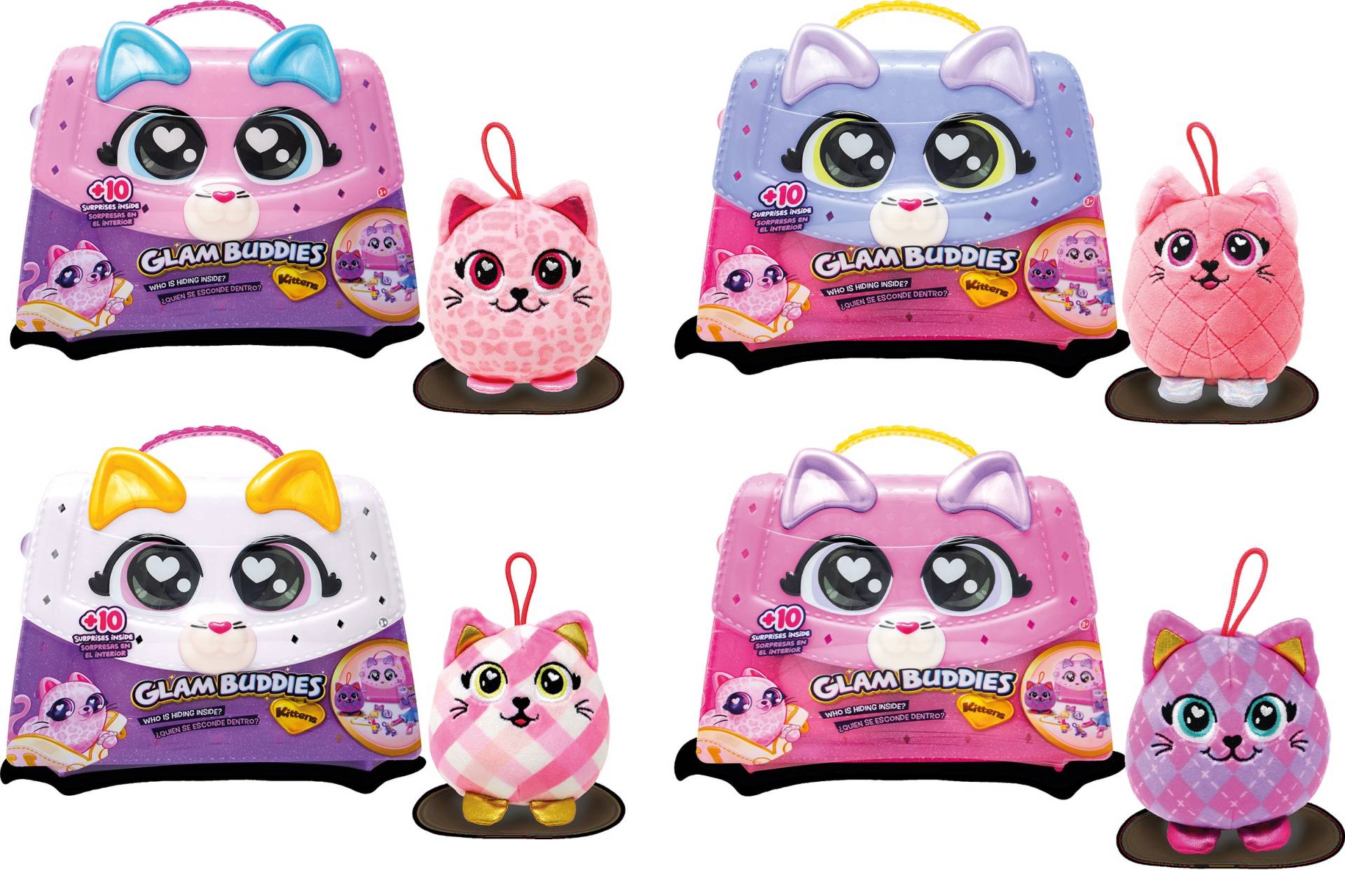 GLAMBUDDIES Kitten Handtasche Plüschspielzeug Gemischte Auswahl GLAMBUDDIES Kitten Handtasche Plüschspielzeug Gemischte Auswahl von Glam buddies
