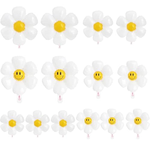 Glamifyr 14 Stück Blumen Luftballon,Gänseblümchen Ballon Gänseblümchen Deko Blumen Ballons Luftballons Blumen,Blume Geformte Folienballons für Baby Shower Jungen Mädchen Geburtstag Party Dekoration Glamifyr 14 Stück Blumen Luftballon,Gänseblümchen Ballon Gänseblümchen Deko Blumen Ballons Luftballons Blumen,Blume Geformte Folienballons für Baby Shower Jungen Mädchen Geburtstag Party Dekoration von Glamifyr