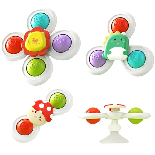 Glamifyr 3 Stück Spinner Baby Spinner mit Saugnapf Spielzeug Baby, Fidget Spinner -Badespielzeug mit Saugnapf, Reisespielzeug, Sensorik Spielzeug, Silikon-Flip-Board, Tischspielzeug Glamifyr 3 Stück Spinner Baby Spinner mit Saugnapf Spielzeug Baby, Fidget Spinner -Badespielzeug mit Saugnapf, Reisespielzeug, Sensorik Spielzeug, Silikon-Flip-Board, Tischspielzeug von Glamifyr