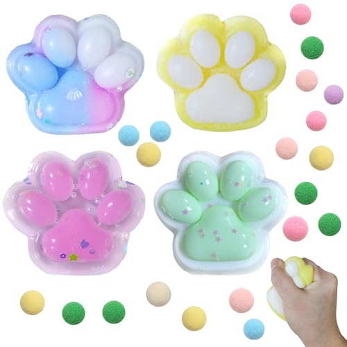 Glamifyr 4 Stück Taba Squishy, Paw Katzenpfoten Squishy Pfote Taba Squishy Paw Anti Stress Katzenpfoten Squishy Cat, Katzen Pfoten Squishy Tabalapka Squish für Kinder und Erwachsene Glamifyr 4 Stück Taba Squishy, Paw Katzenpfoten Squishy Pfote Taba Squishy Paw Anti Stress Katzenpfoten Squishy Cat, Katzen Pfoten Squishy Tabalapka Squish für Kinder und Erwachsene von Glamifyr
