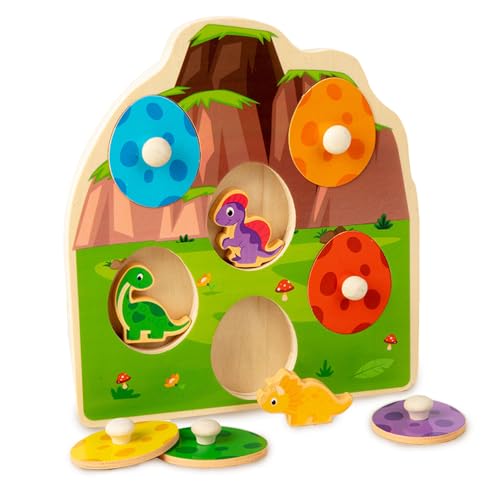 Glamifyr Steckpuzzle Holz ab 1 Jahr Montessori Spielzeug ab 1 Jahr, Holzspielzeug ab 1 Jahr Dino Spielzeug Geschenk 1 Jahr Junge Mädchen, Kinder Greifpuzzle Motorikspielzeug ab 1 Jahr Sortierspiel Glamifyr Steckpuzzle Holz ab 1 Jahr Montessori Spielzeug ab 1 Jahr, Holzspielzeug ab 1 Jahr Dino Spielzeug Geschenk 1 Jahr Junge Mädchen, Kinder Greifpuzzle Motorikspielzeug ab 1 Jahr Sortierspiel von Glamifyr
