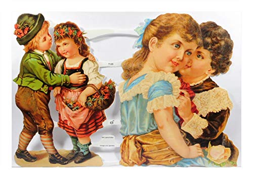 Glanzbilder EF 7128 Mädchen Junge Paar Liebe Tracht Posiebilder Deko GWI 736 von Glanzbilder