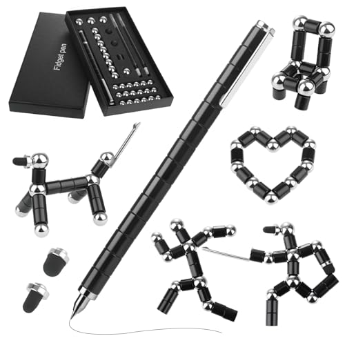 GlasFlength Magnetstift Fidget Pen, Lustige Magnet Stift Schwarz Magnetischer Kugelschreiber Gravity Pen Geschenke Coole Gadgets für Männer Frauen Kinder Teenager Weihnachten Geburtstagsgeschenk GlasFlength Magnetstift Fidget Pen, Lustige Magnet Stift Schwarz Magnetischer Kugelschreiber Gravity Pen Geschenke Coole Gadgets für Männer Frauen Kinder Teenager Weihnachten Geburtstagsgeschenk von GlasFlength