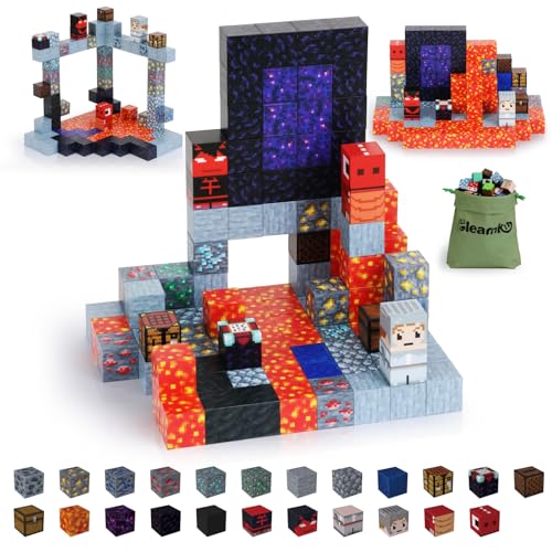 Gleamkid Magnetische Bausteine, 115 Stück Magnetische Blöcke,Magnet bausteine Baue Lava Fluss, Vulkan, Dinosaurier Welt Abenteuer Block Spiel für Jungen und Mädchen ab 3 Jahren Gleamkid Magnetische Bausteine, 115 Stück Magnetische Blöcke,Magnet bausteine Baue Lava Fluss, Vulkan, Dinosaurier Welt Abenteuer Block Spiel für Jungen und Mädchen ab 3 Jahren von Gleamkid