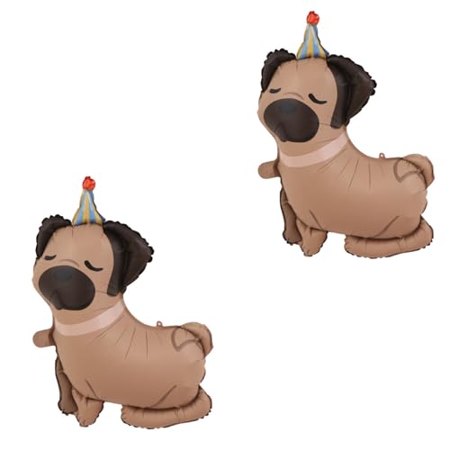 Gleemix 2 Stück Mops Luftballon Hund, 2 Stk Deko Luftballons für Geburtstag, Ballon Hund Folienballon, Luftballon Tiere für Kinder Geburtstag Junge Mädchen Party Deko Haustiere Thema Party Deko Gleemix 2 Stück Mops Luftballon Hund, 2 Stk Deko Luftballons für Geburtstag, Ballon Hund Folienballon, Luftballon Tiere für Kinder Geburtstag Junge Mädchen Party Deko Haustiere Thema Party Deko von Gleemix