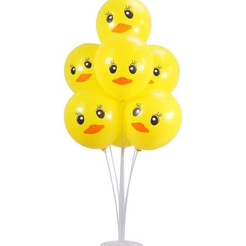 Gleemix 20 Stück Luftballons Gelb, 12 Zoll Enten Ballons, Bauernhof Geburtstag Deko Ballons, Gelbe Luftballons für Geburtstag, Babyparty, Enten Mottoparty von Gleemix