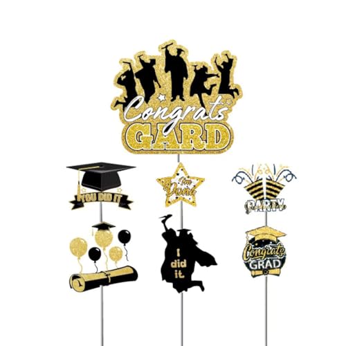 Gleemix 2025 Abschluss Tortendeko, 7 Stück Graduation Cupcake Topper, You Did It Tortenaufsatz, Bachelor Hut Deko, Graduation Deko für 2025 Abschluss Party, Prüfung Bestanden Gleemix 2025 Abschluss Tortendeko, 7 Stück Graduation Cupcake Topper, You Did It Tortenaufsatz, Bachelor Hut Deko, Graduation Deko für 2025 Abschluss Party, Prüfung Bestanden von Gleemix