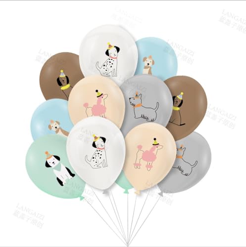 Gleemix 30Stk Luftballon Hund, Luftballon Tiere Dackel Deko, Happy Birthday Ballon Hund, Hunde Helium Ballons Geburtstag, Für Kindergeburtstag Deko Hunde Geburtstagdeko Sausage Party Animals Babyparty von Gleemix