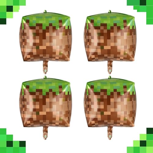 Gleemix 4 Stück Boden Pixel Luftballon Geburtstagsdeko, Riese Pixel Game-Thema Folienballon, Gamer Kindergeburtstag Jungen, Geburtstag Jungen Folienballon Spiel Gamer Ballon Deko Geburtstag Party Deko Gleemix 4 Stück Boden Pixel Luftballon Geburtstagsdeko, Riese Pixel Game-Thema Folienballon, Gamer Kindergeburtstag Jungen, Geburtstag Jungen Folienballon Spiel Gamer Ballon Deko Geburtstag Party Deko von Gleemix