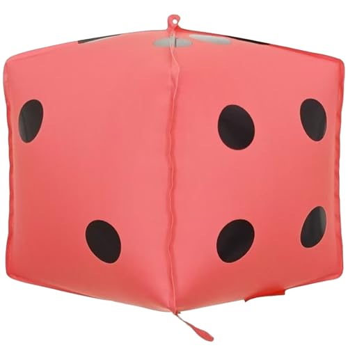 Gleemix Aufblasbare Würfel Groß, Aufblasbar Schaumstoffwürfel Gross für Poolspiele, Rasenspiele, Partybevorzugung im Freien Bodenspiele, Rosa von Gleemix