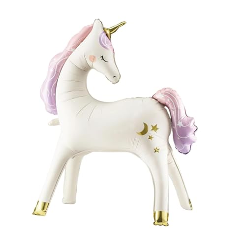Gleemix Einhorn Luftballon, 3D Folienballon Einhorn Stehend, XXL Einhorn Ballon, Einhorn Deko Kindergeburtstag, Matte Einhorn Folienballon, Einhorn Geburtstagsdeko für Mädchen Kinder Gleemix Einhorn Luftballon, 3D Folienballon Einhorn Stehend, XXL Einhorn Ballon, Einhorn Deko Kindergeburtstag, Matte Einhorn Folienballon, Einhorn Geburtstagsdeko für Mädchen Kinder von Gleemix