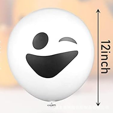 Gleemix Halloween Deko Luftballon Set, 20 Stück Halloween Ballons Weiß, 12 Zoll Geister Luftballon, Grimasse Helium Ballons für Party Deko Gleemix Halloween Deko Luftballon Set, 20 Stück Halloween Ballons Weiß, 12 Zoll Geister Luftballon, Grimasse Helium Ballons für Party Deko von Gleemix