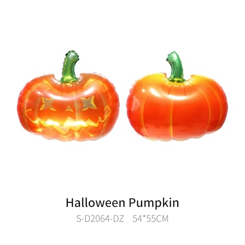 Gleemix Halloween Kürbis Folienballon, 2 Stück Groß Kürbis Gruselig Luftballon, Kürbiss Riesen Mylar-Ballons, XXL Halloween Party Helium Ballon Dekorationen Zubehör Geschenk Gleemix Halloween Kürbis Folienballon, 2 Stück Groß Kürbis Gruselig Luftballon, Kürbiss Riesen Mylar-Ballons, XXL Halloween Party Helium Ballon Dekorationen Zubehör Geschenk von Gleemix