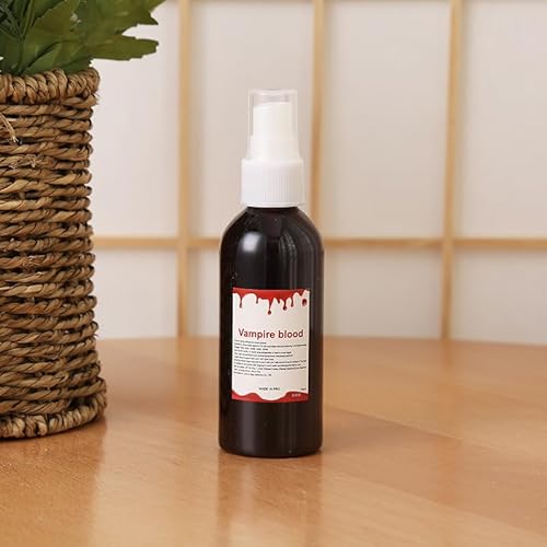 Gleemix Halloween Kunstblut 2er Set, 60 ml Kunstblut Spray und 60 ml Tropfendes Kunstblut, Fake Blood Realistisch, Abwaschbar für Karneval, Halloween, Zombies, Vampire, Cosplay Gleemix Halloween Kunstblut 2er Set, 60 ml Kunstblut Spray und 60 ml Tropfendes Kunstblut, Fake Blood Realistisch, Abwaschbar für Karneval, Halloween, Zombies, Vampire, Cosplay von Gleemix