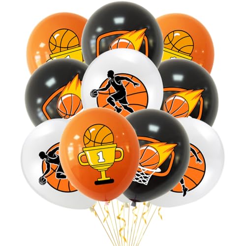 Gleemix 12 Stück Luftballons Basketball Deko, Latexballons Basketball, 30.5cm Ballon Basketball, Basketball Deko, Basketball Zubehör Geschenke für Junge Geburtstag Ballers Dream Sport Party Dekoration Gleemix 12 Stück Luftballons Basketball Deko, Latexballons Basketball, 30.5cm Ballon Basketball, Basketball Deko, Basketball Zubehör Geschenke für Junge Geburtstag Ballers Dream Sport Party Dekoration von Gleemix