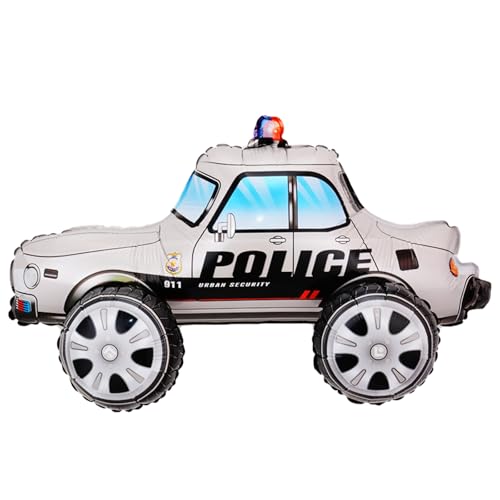 Gleemix Polizei Auto Ballons, Silber Ballongas Polizei Auto Folieballon Einschulung, Kinder Geschenke, Paw Patrol Geburtstag Deko Ballons, Polize Ruhestand Party Zubehör Geburtstagdeko Polize Thematis Gleemix Polizei Auto Ballons, Silber Ballongas Polizei Auto Folieballon Einschulung, Kinder Geschenke, Paw Patrol Geburtstag Deko Ballons, Polize Ruhestand Party Zubehör Geburtstagdeko Polize Thematis von Gleemix