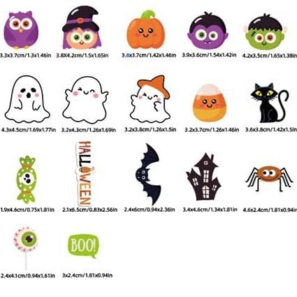 Gleevio 60 Stück Halloween Tortendeko A von Gleevio
