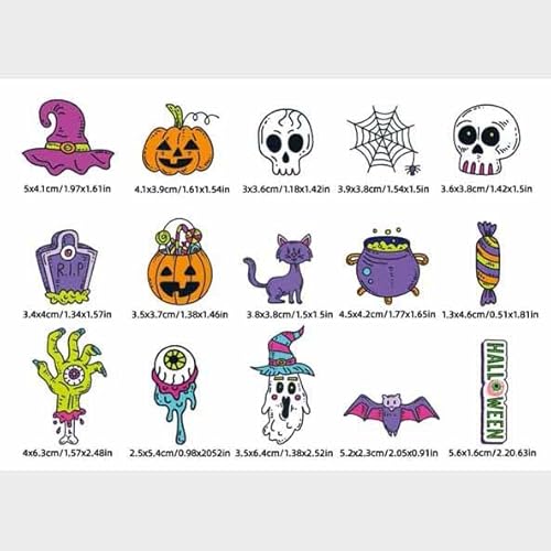 Gleevio 60 Stück Halloween Tortendeko B von Gleevio