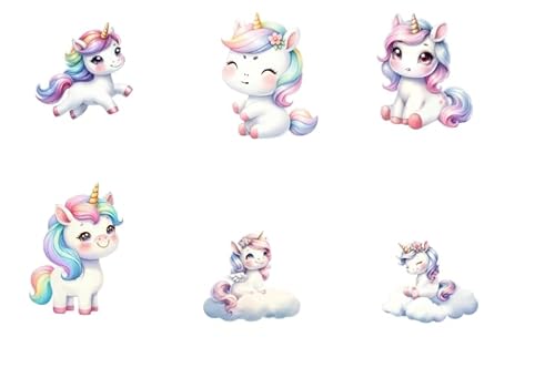 Gleevio Einhorn Cupcake Topper 48 Stück von Gleevio