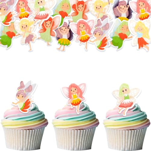 Gleevio Essbare Tortendeko Feen und Elfen,48 Stück Essbare Feen Geburtstag Deko für Torten,Fee Cupcake Topper Geburtstag,Elfen Kuchen Deko Mädchen Essbar,Esspapier Fee Muffin Deko für Kindergeburtstag Gleevio Essbare Tortendeko Feen und Elfen,48 Stück Essbare Feen Geburtstag Deko für Torten,Fee Cupcake Topper Geburtstag,Elfen Kuchen Deko Mädchen Essbar,Esspapier Fee Muffin Deko für Kindergeburtstag von Gleevio
