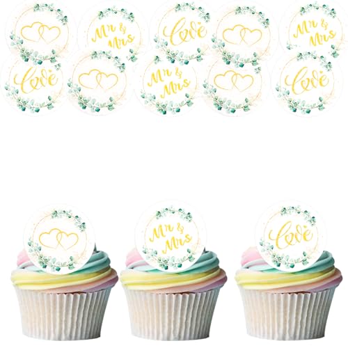 Gleevio Essbare Tortendeko Hochzeit,Mr & Mrs Deko Hochzeitstorte,Cupcake Topper Hochzeit Kuchen Deko Essbar,4,5CM Mr und Mrs Muffin Deko,Mr & Mrs Tortendeko für Verlobung Antrag,Hochzeitstorten Deko Gleevio Essbare Tortendeko Hochzeit,Mr & Mrs Deko Hochzeitstorte,Cupcake Topper Hochzeit Kuchen Deko Essbar,4,5CM Mr und Mrs Muffin Deko,Mr & Mrs Tortendeko für Verlobung Antrag,Hochzeitstorten Deko von Gleevio