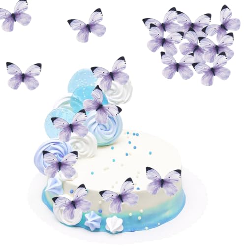 Gleevio Essbare Tortendeko Schmetterling Deko Geburtstag,50 Stück Essbare Schmetterlinge für Torte,Schmetterling Tortendeko Lila,Kuchen Deko Schmetterlinge,Esspapier Schmetterling Deko Torte Mädchen Gleevio Essbare Tortendeko Schmetterling Deko Geburtstag,50 Stück Essbare Schmetterlinge für Torte,Schmetterling Tortendeko Lila,Kuchen Deko Schmetterlinge,Esspapier Schmetterling Deko Torte Mädchen von Gleevio