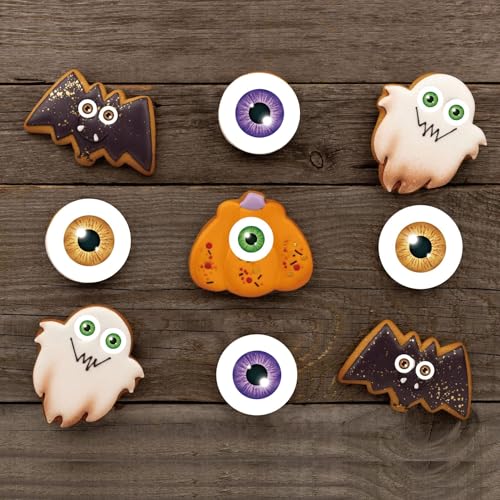 Gleevio Lustige Tortendeko Augen, 90 Stück für Kuchen und Süßigkeiten von Gleevio