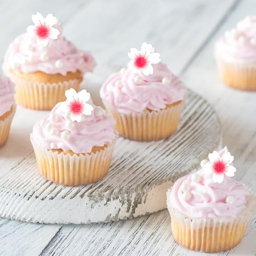 Gleevio Tortendeko Blumen Essbar,100 Stück Essbare Blumen Deko Torte,Cupcake Topper Blumen,Essbare Blüten Tortendeko,Kirschblüten Kuchen Deko Blumen,Esspapier Blumen für Torte Geburtstag Hochzeit Gleevio Tortendeko Blumen Essbar,100 Stück Essbare Blumen Deko Torte,Cupcake Topper Blumen,Essbare Blüten Tortendeko,Kirschblüten Kuchen Deko Blumen,Esspapier Blumen für Torte Geburtstag Hochzeit von Gleevio