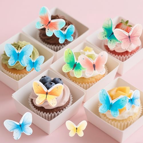 Gleevio Essbare Schmetterlinge für Torte,40 Stück Essbare Tortendeko Schmetterlinge,Essbar Schmetterling Deko Torte,Kuchen Deko Essbar,Esspapier Schmetterling Tortendeko Geburtstag Mädchen Hochzeit Gleevio Essbare Schmetterlinge für Torte,40 Stück Essbare Tortendeko Schmetterlinge,Essbar Schmetterling Deko Torte,Kuchen Deko Essbar,Esspapier Schmetterling Tortendeko Geburtstag Mädchen Hochzeit von Gleevio