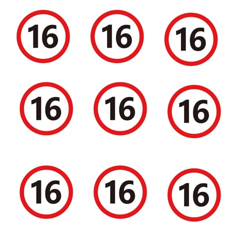 Gleevio Verkehrszeichen Tortendeko 16 Geburtstag Junge Mädchen von Gleevio
