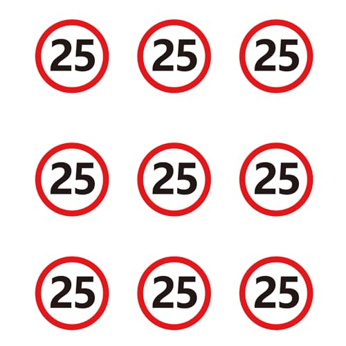 Gleevio Verkehrszeichen Tortendeko 25 Geburtstag von Gleevio